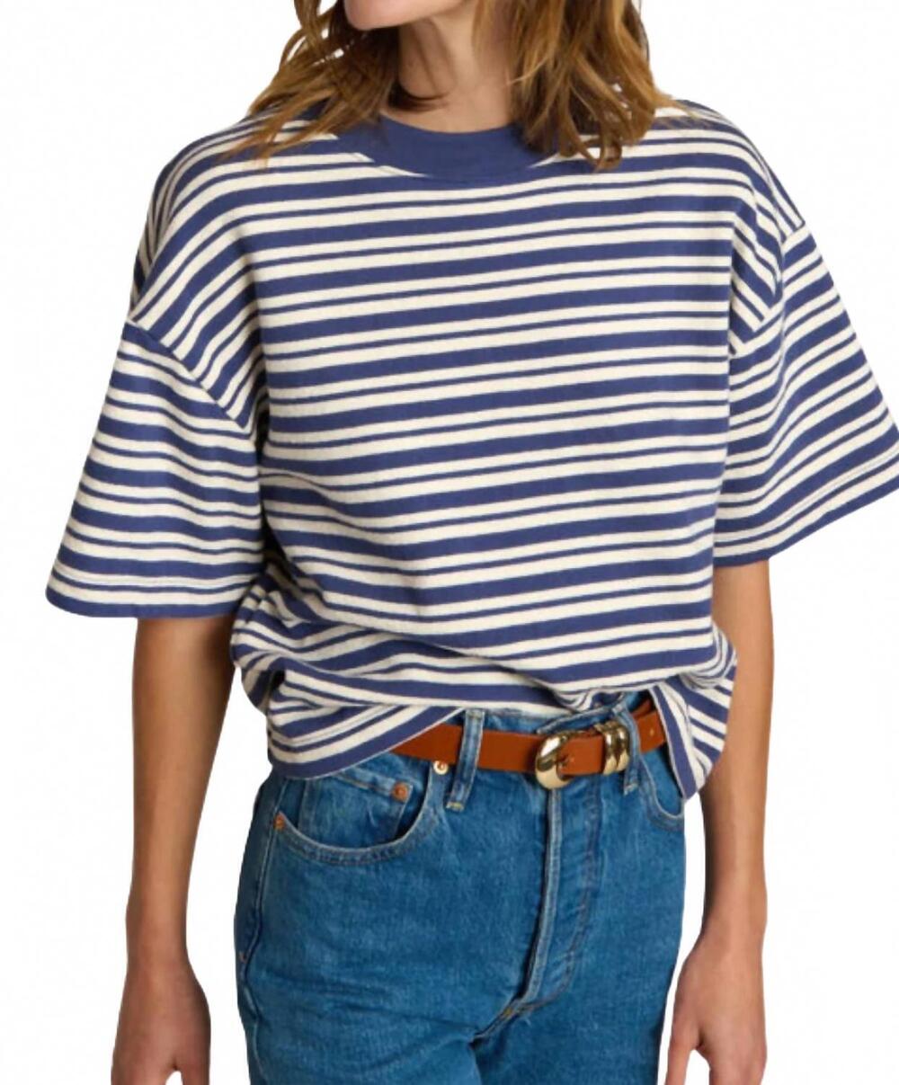NEW NATION LTD gio sweatshirt in tossed stripe